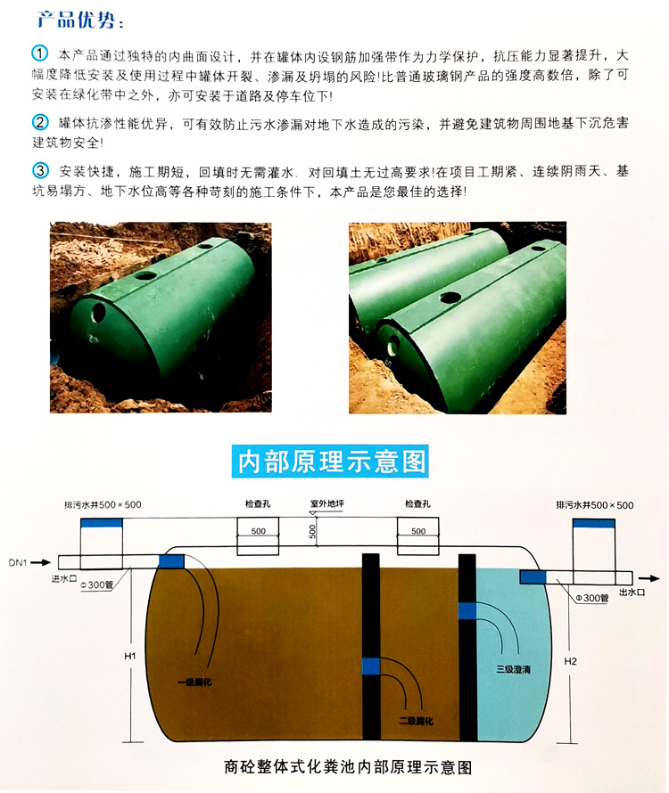 宣威玻璃钢化粪池